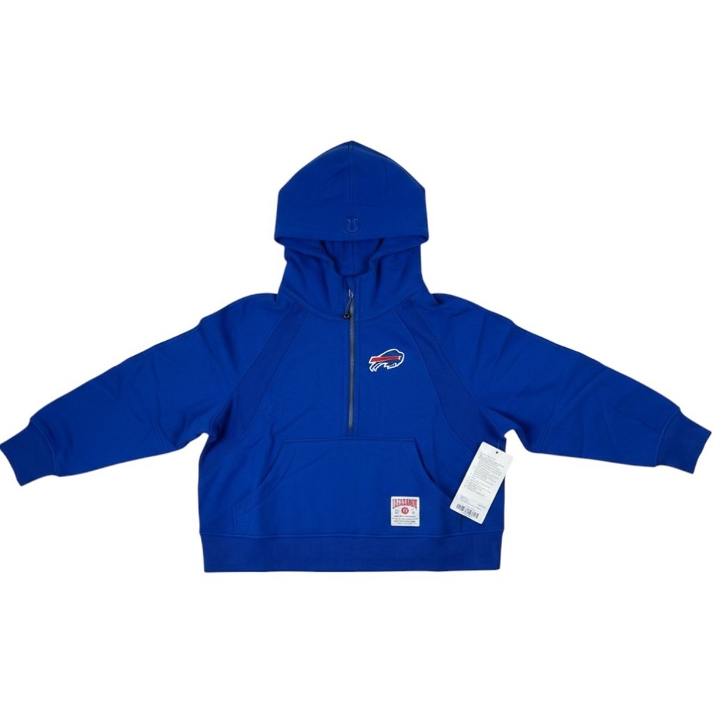 Lululemon Buffalo Bills Scuba Oversized Half-Zip Hoodie College Cobalt M/L NEW